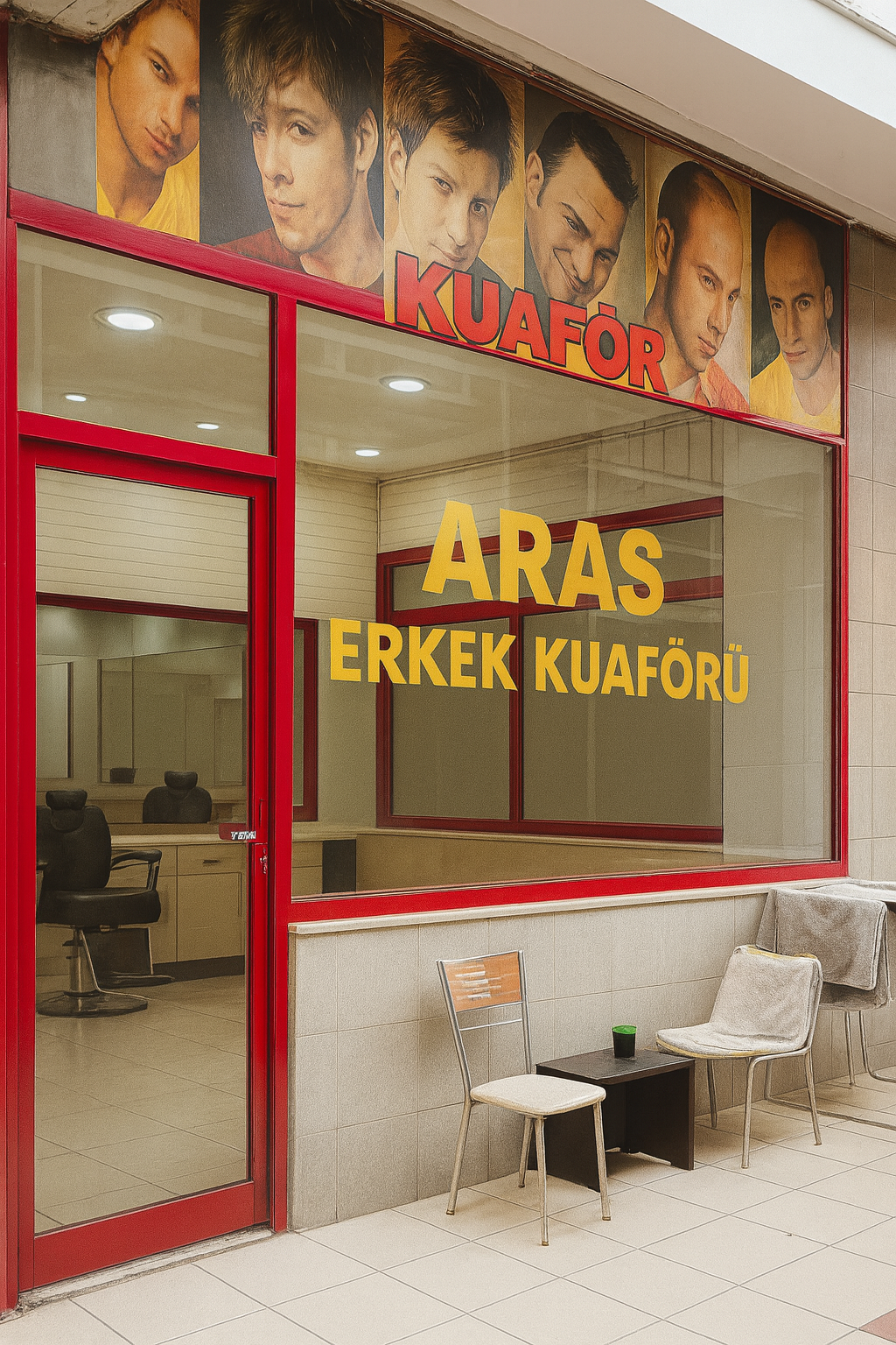 Şişli Aras Erkek Kuaförü salon içi